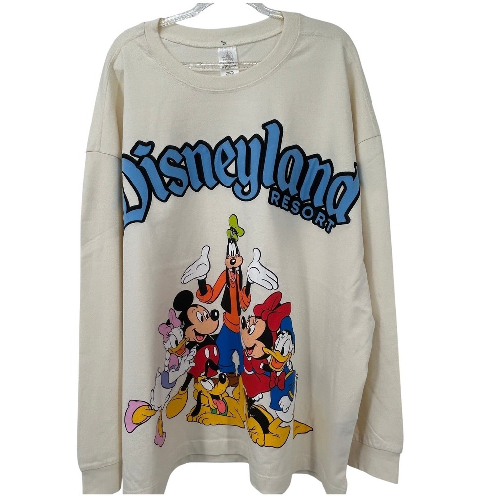 Disneyland Resort 3xl Fab Five Mickey Minnie Donald Daisy Goofy Pullover